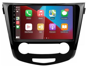 Autoradio para NISSAN QASHQAI años 2004–19 (A/C Manual), Procesador 4 Nucleos (64+2) Android 13 - Pantalla 10" con CARPLAY y ANDROID AUTO Inalambrico + WIFI-GPS-BT (EN STOCK) QUAD64+2RAM-KBT SERIES