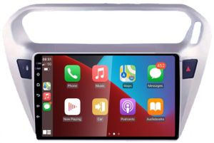 Autoradio para CITROEN ELYSEE años del 2012-19, Procesador 4 Nucleos (64+2) Android 13 - Pantalla 9" con CARPLAY y ANDROID AUTO Inalambrico + WIFI-GPS-BT (EN STOCK) QUAD64+2RAM-KBT SERIES