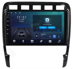 Autoradio para PORSCHE CAYENNE años 2002-10, Pantalla QLED de 10" Procesador 8 Nucleos (64+4), Android 11 con Carplay+DSP-GPS-BT-USB-WIFI-Camara Retro (IMPORTACION 10D) OCTA64 SERIES