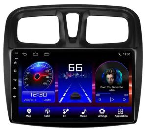 Autoradio para RENAULT LOGAN años 2012-19 (REJILLA CUADRADA), Procesador 4 Nucleos (32+2) Android 12 - Pantalla 9" con WIFI-GPS-BT+Cam Ret (EN STOCK) QUADCORE32-BF SERIES