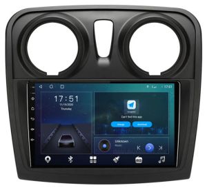 Autoradio para RENAULT SANDERO años 2012-19 (REJILLA REDONDA), Pantalla QLED de 9" Procesador 8 Nucleos (64+4), Android 11 con Carplay+DSP-GPS-BT-USB-WIFI-Camara Retro (IMPORTACION 10D) OCTA64 SERIES