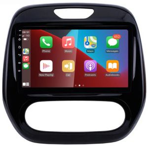Autoradio para RENAULT CAPTUR años del 2011-19 (CLIMATIZADO), Procesador 4 Nucleos (64+2) Android 13 - Pantalla 9" con CARPLAY y ANDROID AUTO Inalambrico + WIFI-GPS-BT (EN STOCK) QUAD64+2RAM-KBT SERIES