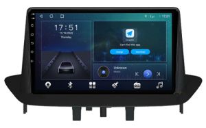 Autoradio para RENAULT FLUENCE años 2008-16, Pantalla QLED de 9" Procesador 8 Nucleos (64+4), Android 12 con Carplay inalambrico + procesador de audio DSP-GPS-BT-USB-WIFI-Chip4G (EN STOCK) OCTA64 SERIES