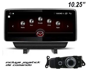 Autoradio Homologado MAZDA CX3 años del 2015-20 Procesador 8 Nucleos (128+8) Android 11 - Pantalla 10.25" con JOYSTICK-WIFI-GPS-BT-Procesador Audio DSP, Carplay Inalambrico y Android Auto + CamRetro (Importación 10D) PREMIUM series