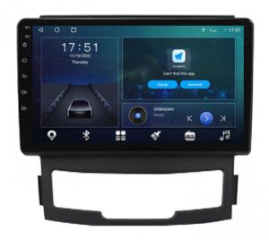 Autoradio para SSANGYONG KORANDO años 2009-13, Pantalla QLED de 9" Procesador 8 Nucleos (64+4), Android 12 con Carplay inalambrico + procesador de audio DSP-GPS-BT-USB-WIFI-Chip4G (EN STOCK) OCTA64 SERIES