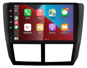 Autoradio para SUBARU FORESTER años 2007-12, Procesador 4 Nucleos (64+2) Android 13 - Pantalla 9" con CARPLAY y ANDROID AUTO Inalambrico + WIFI-GPS-BT (EN STOCK) QUAD64+2RAM-KBT SERIES