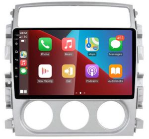 Autoradio para SUZUKI AERIO años 2007-13, Procesador 4 Nucleos (64+2) Android 13 - Pantalla 9" con CARPLAY y ANDROID AUTO Inalambrico + WIFI-GPS-BT (EN STOCK) QUAD64+2RAM-KBT SERIES