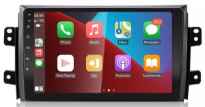 Autoradio para SUZUKI modelo SX4 años del 2006-18, Procesador 4 Nucleos (64+2) Android 13 - Pantalla 9" con CARPLAY y ANDROID AUTO Inalambrico + WIFI-GPS-BT (EN STOCK) QUAD64+2RAM-KBT SERIES