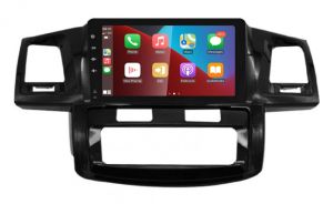 Autoradio para TOYOTA FORTUNER años 2006-15 (CLIMATIZADOR), Procesador 4 Nucleos (64+2) Android 13 - Pantalla 9" con CARPLAY y ANDROID AUTO Inalambrico + WIFI-GPS-BT (EN STOCK) QUAD64+2RAM-KBT SERIES
