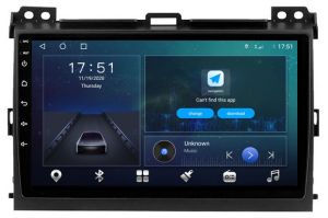 Autoradio para TOYOTA LAND CRUISER PRADO 120 años 2002-09, Pantalla QLED de 9" Procesador 8 Nucleos (64+4), Android 12 con Carplay inalambrico + procesador de audio DSP-GPS-BT-USB-WIFI-Chip4G (EN STOCK) OCTA64 SERIES