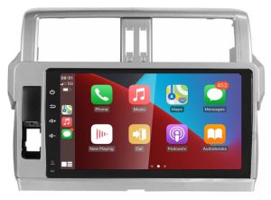 Autoradio para TOYOTA LAND CRUISER PRADO años 2014-18, Procesador 4 Nucleos (64+2) Android 13 - Pantalla 10" con CARPLAY y ANDROID AUTO Inalambrico + WIFI-GPS-BT (EN STOCK) QUAD64+2RAM-KBT SERIES