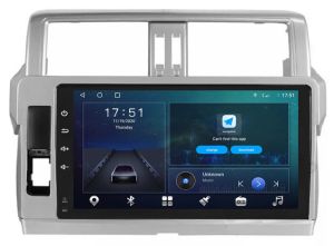 Autoradio para TOYOTA LAND CRUISER PRADO años 2014-18, Pantalla QLED de 10" Procesador 8 Nucleos (64+4), Android 12 con Carplay inalambrico + procesador de audio DSP-GPS-BT-USB-WIFI-Chip4G (EN STOCK) OCTA64 SERIES