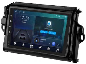 Autoradio para TOYOTA FORTUNER años 2016-21, Pantalla QLED de 9" Procesador 8 Nucleos (64+4), Android 12 con Carplay inalambrico + procesador de audio DSP-GPS-BT-USB-WIFI-Chip4G (EN STOCK) OCTA64 SERIES