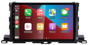 Autoradio para TOYOTA HIGHLANDER años del 2014-19, Procesador 4 Nucleos (64+2) Android 13 - Pantalla 10" con CARPLAY y ANDROID AUTO Inalambrico + WIFI-GPS-BT (EN STOCK) QUAD64+2RAM-KBT SERIES