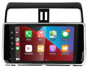 Autoradio para TOYOTA LAND CRUISER PRADO años 2019-21, Procesador 4 Nucleos (64+2) Android 13 - Pantalla 10" con CARPLAY y ANDROID AUTO Inalambrico + WIFI-GPS-BT (EN STOCK) QUAD64+2RAM-KBT SERIES