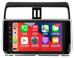 Autoradio para TOYOTA LAND CRUISER PRADO años 2019-21, Pantalla QLED de 9" Procesador 8 Nucleos (64+4), Android 12 con Carplay inalambrico + procesador de audio DSP-GPS-BT-USB-WIFI-Chip4G (EN STOCK) OCTA64 SERIES