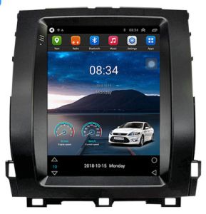 Autoradio Homologado TOYOTA PRADO 120 AÑOS 2002-09 Procesador 8 Nucleos (128+6) Android 13 - Pantalla Vertical 9.7" Tesla Style con WIFI-GPS-BT-Procesador Audio DSP +Cam + Carplay inalambrico (Importación 7D) PREMIUM Series