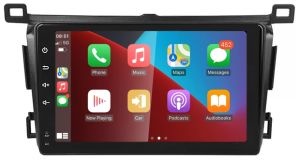 Autoradio para TOYOTA RAV4 años 2013-18, Procesador 4 Nucleos (64+2) Android 13 - Pantalla 9" con CARPLAY y ANDROID AUTO Inalambrico + WIFI-GPS-BT (EN STOCK) QUAD64+2RAM-KBT SERIES