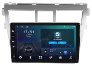Autoradio para TOYOTA YARIS años 2007-12, Pantalla QLED de 9" Procesador 8 Nucleos (64+4), Android 12 con Carplay inalambrico + procesador de audio DSP-GPS-BT-USB-WIFI-Chip4G (EN STOCK) OCTA64 SERIES