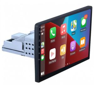 Autoradio de ultima generacion - Universal con CUERPO 1DIN, Procesador 4 Nucleos (64+2) Android 13 - Pantalla 10" con CARPLAY y ANDROID AUTO Inalambrico + WIFI-GPS-BT (EN STOCK) QUAD64+2RAM-KBT SERIES