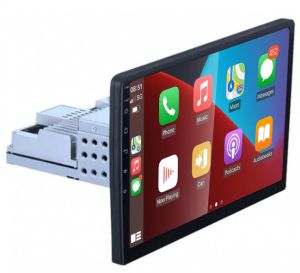 Autoradio de ultima generacion - Universal con CUERPO 1DIN y Pantalla de 9", Procesador 4 Nucleos (64+2) Android 13 - con CARPLAY y ANDROID AUTO Inalambrico + WIFI-GPS-BT (EN STOCK) QUAD64+2RAM-KBT SERIES