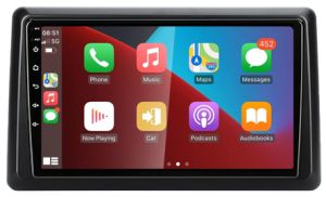 Autoradio para RENAULT modelo DUSTER años del 2020-230, Procesador 4 Nucleos (64+2) Android 13 - Pantalla 9" con CARPLAY y ANDROID AUTO Inalambrico + WIFI-GPS-BT (EN STOCK) QUAD64+2RAM-KBT SERIES
