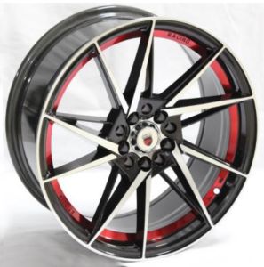 Juego de aros marca VARELOX Wheels  modelo AD5840  m3b-red - 15"x6.5" - 4x100 (8h)