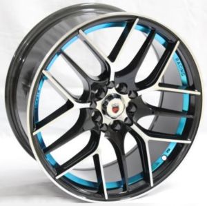 Juego de aros marca VARELOX Wheels  modelo AD5842  m23 blue - 17"x8.0" - 5x114.3 (10h)
