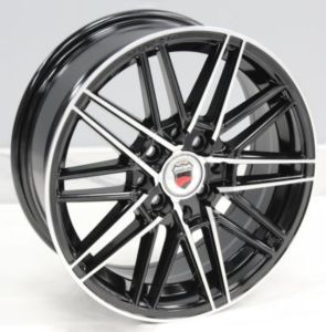 Juego de aros VARELOX Wheels  modelo D678  black  15"x6.5" - 4x100 (8h)