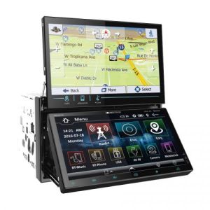 Radio pantalla doble marca SOUNDSTREAM modelo VRN-DD7HB (GPS/ DVD/ USB/ Bluetooth) en Stock
