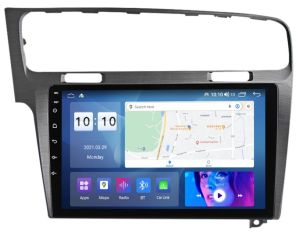 Autoradio Homologado VW GOLF 2012-21 Procesador 8 Nucleos (128+6) Android 11 - Pantalla 10" con WIFI-GPS-BT-Procesador Audio DSP, Carplay Inalambrico y Android Auto (Importación 10D) PREMIUM series