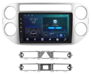 Autoradio para VOLKSWAGEN TIGUAN años 2007-13, Pantalla QLED 9" Procesador 8 Nucleos (64+4), Android 10 con Carplay+DSP-GPS-BT-USB-WIFI-Camara Retro (EN STOCK) OCTA64 SERIES