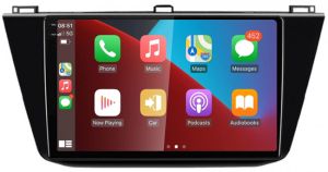 Autoradio para VW TIGUAN años 2016-23, Procesador 4 Nucleos (64+2) Android 13 - Pantalla 10" con CARPLAY y ANDROID AUTO Inalambrico + WIFI-GPS-BT (EN STOCK) QUAD64+2RAM-KBT SERIES