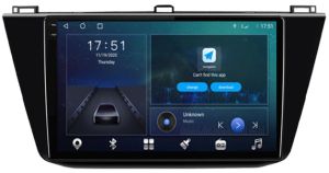 Autoradio para VW TIGUAN años 2016-23, Pantalla QLED de 10" Procesador 8 Nucleos (64+4), Android 12 con Carplay inalambrico + procesador de audio DSP-GPS-BT-USB-WIFI-Chip4G (EN STOCK) OCTA64 SERIES