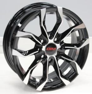 Juego de aros VARELOX Wheels  modelo DM-7003  black machine - 16"x7.25" - 4x100 (8h)