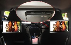 Par de pantallas de 11.6" - Tecnologia Smart 4K para cabecera, marca XTS con Sistema Android 10 - Procesador 8 núcleos (16+2) con Miracast y Airplay, HDMI DUAL, Wi-Fi, Bluetooth, entrada microSD, USB + 2 Auriculares Inalambricos (Importación 7D)