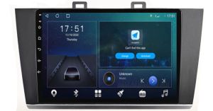 Autoradio para SUBARU OUTBACK años 2009-17, Pantalla QLED de 9" Procesador 8 Nucleos (64+4), Android 12 con Carplay inalambrico + procesador de audio DSP-GPS-BT-USB-WIFI-Chip4G (EN STOCK) OCTA64 SERIES