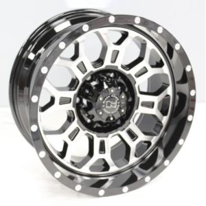 Juego de aros VARELOX Wheels  modelo XH323  mbn+zl - 17"x9.0" - 6x139.7 - dis. B.RHINO