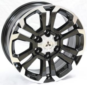 Juego de aros VARELOX Wheels  modelo BC6306  black mf - 16"x7.5" - 6x139.7 - compat. MITSUBISHI