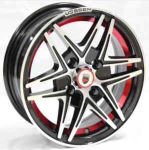 Juego de aros marca VARELOX Wheels  modelo Z360  b1(2)/rd+b4 - 13"x5.5" - 4x100 (8h)