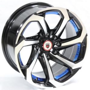 Juego de aros marca VARELOX Wheels  modelo Z373  b1(2)/su+b4 - 14"x7.5" - 4x100 (8h)
