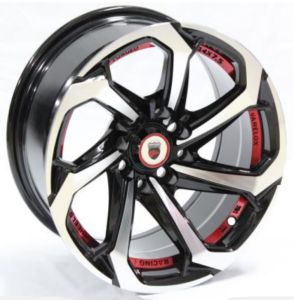 Juego de aros marca VARELOX Wheels  modelo Z373  b1(2)/r+b4 - 14"x7.5" - 4x100 (8h)