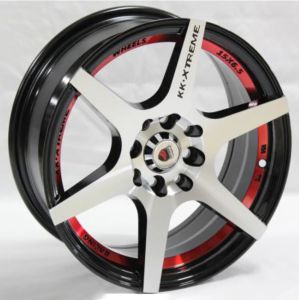 Juego de aros marca VARELOX Wheels  modelo Z374  b1(2)/r+b4 - 13"x5.5" - 4x100 (8h)