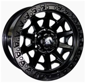 Juego de aros ZH Wheels  modelo 602  matte black - 17"x8.5" - 6x114.3