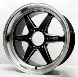 Juego de aros ZH Wheels  modelo 69843  black + mw+m1 - 18"x9.5" - 6x139.7