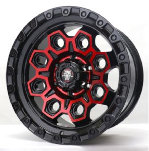 Juego de aros ZH Wheels  modelo JT178-8  bml+red coating - 18"x9.0" - 6x139.7