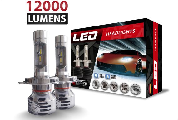 Luces LED R1 marca OZ TUNING codigos H7 - H11- 880 - 9005 - 9006 (12000Lm) 